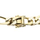Image 2 of Two-tone gold wide gourmet link bracelet