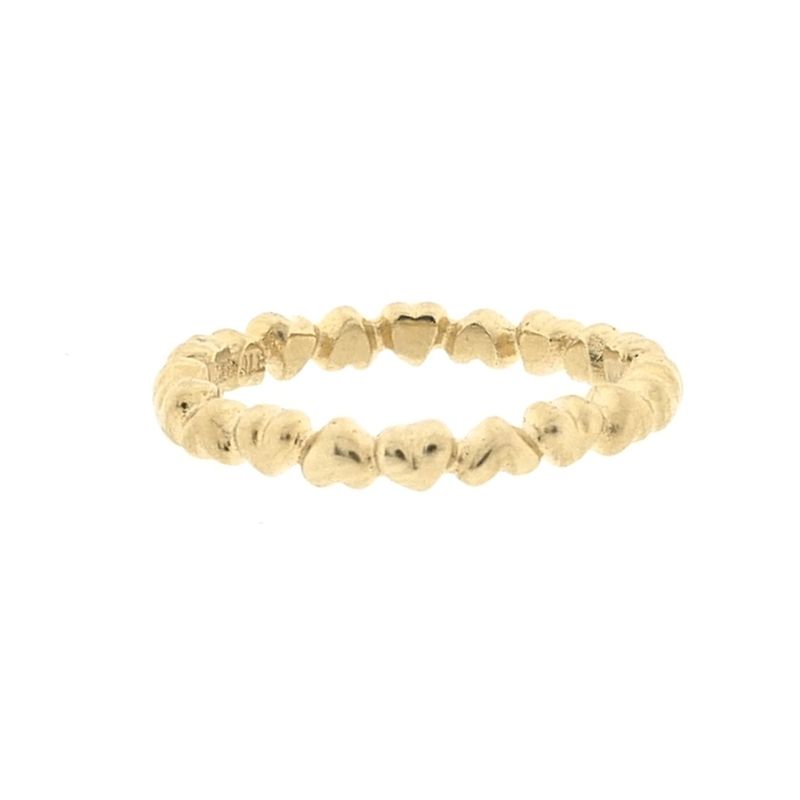 Image 4 of Pandora gold ring; Hearts