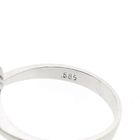 Image 6 of White gold ring with baroque pearl and diamond | 0.06 ct.