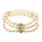Image 1 of Pearl bracelet with gold clasp; Antique | 20.5 cm
