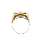 Image 5 of 18 carat bicolor gold ring with zirconia