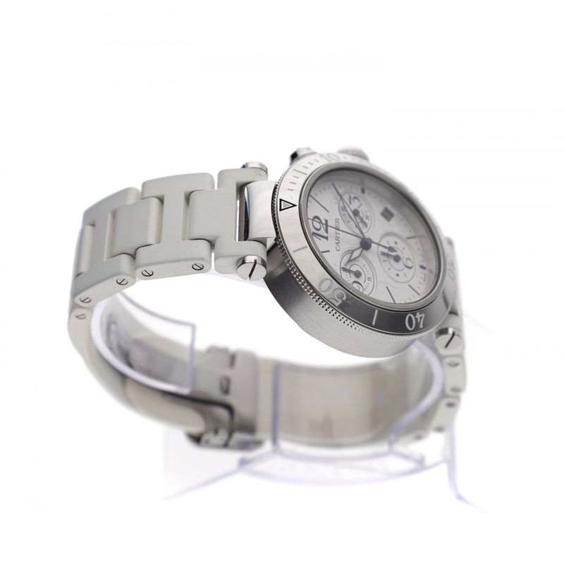 Image 8 of Cartier Pasha Seatimer 3129 Chronograph Watch