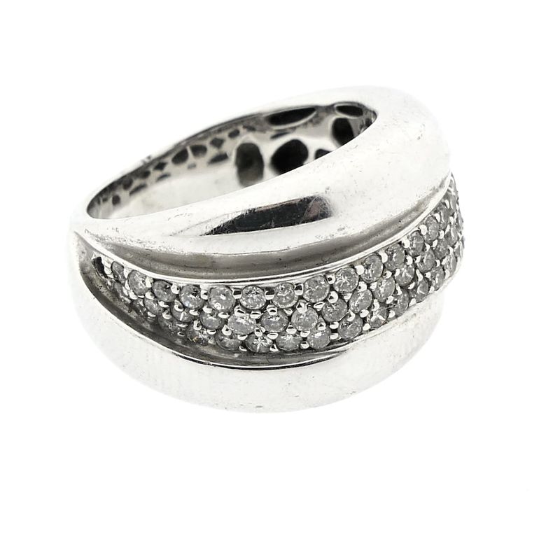 Image 6 of White gold ring with diamonds; 0.67 ct.