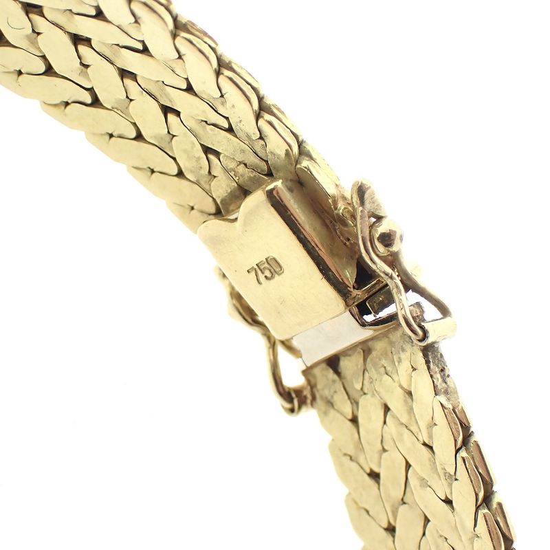 Image 6 of Vintage gold bracelet with diamonds approx. 0.20 ct.