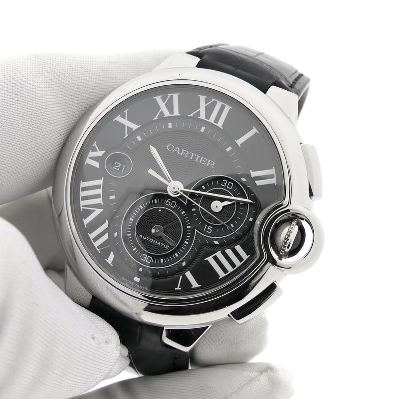 Image 8 of Cartier Ballon Bleu Chronograph 3109; Automatic men's watch