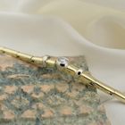 Image 2 of Two-tone gold link bracelet with diamond