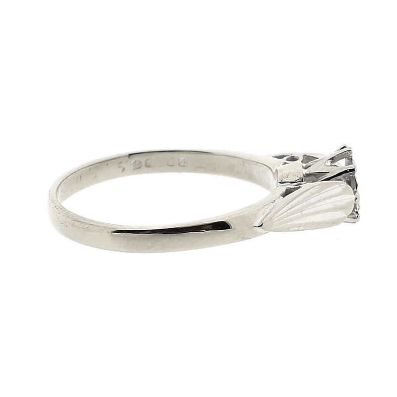 Image 7 of White gold ring with diamond 0.025 ct.