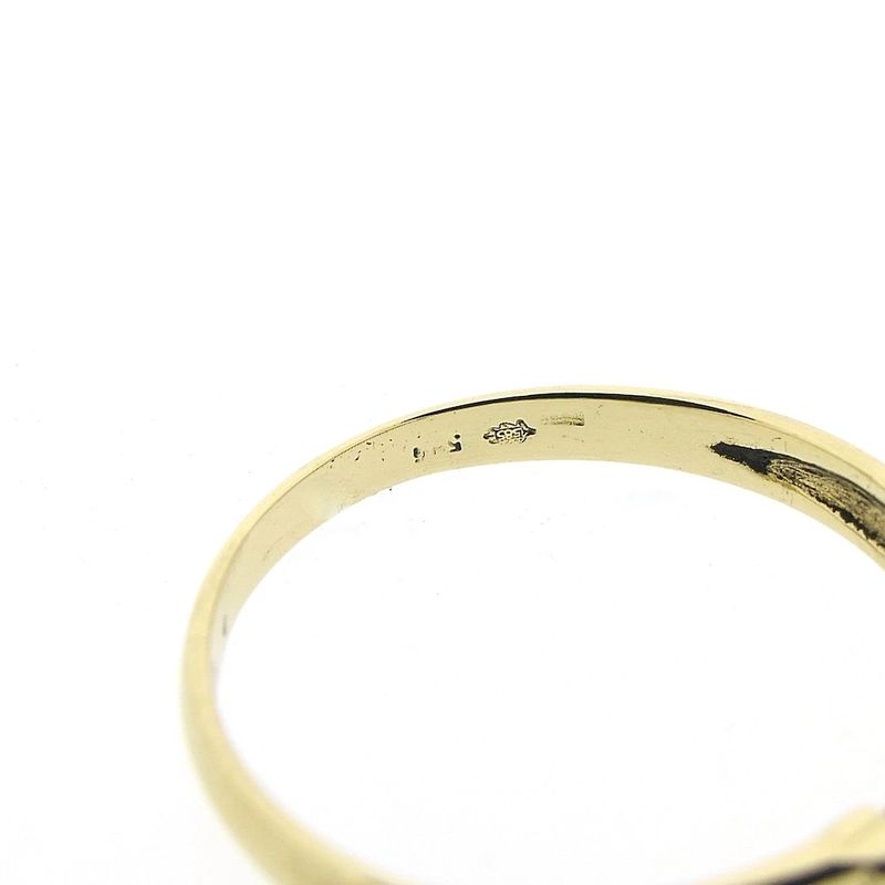 Image 5 of Gold solitaire ring with diamond | 0.08 ct.