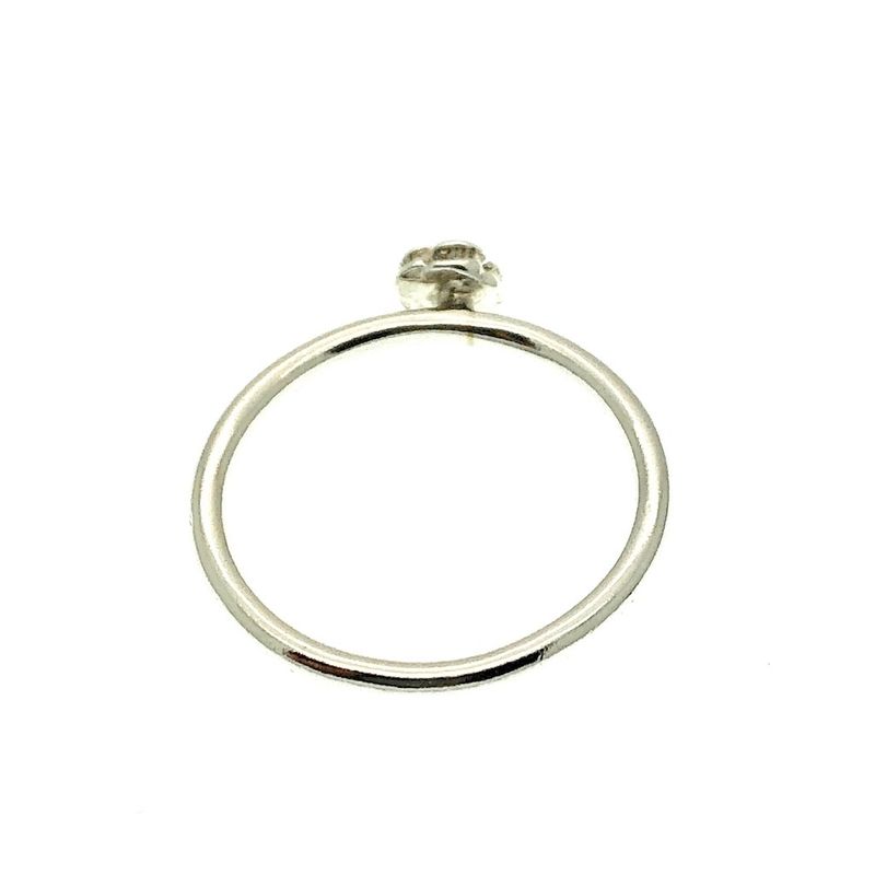 Image 3 of Silver ring with rose | size 17.5