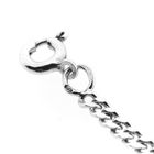 Image 4 of Silver gourmet link necklace | 69 cm