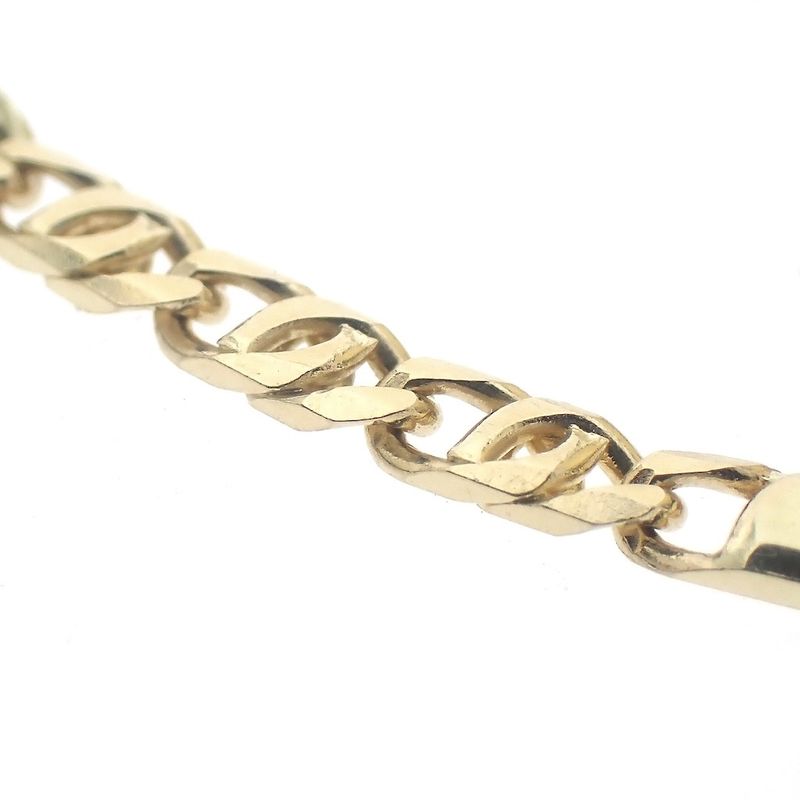 Image 6 of Vintage gold closed Figaro link chain | 49.5 cm