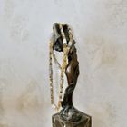 Image 2 of 18K gold magnum link chain with zirconia | 71 cm