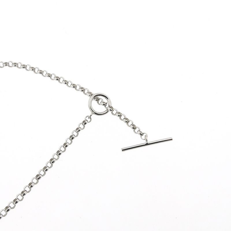 Image 3 of 18-karat white gold jasseron link chain | 60 cm