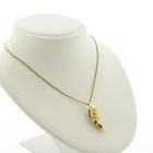 Image 4 of 18 carat gold pendant of Queen Nefertiti with ruby