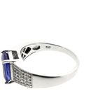 Image 6 of 18-karat white gold ring with iolite and diamond | 0.27 ct.