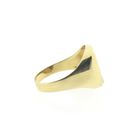 Image 5 of Gold men's signet ring with onyx and diamond | 0.01 ct.