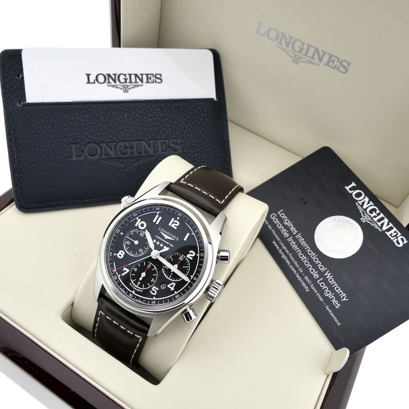 Image 12 of Longines Spirit Chronometer Chronograph L3.820.4; Automatic men's watch