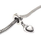 Image 2 of Pandora charm; Silver; Hanging Heart