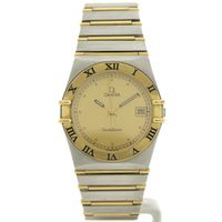 Omega Constellation; Goud/stalen unisex horloge