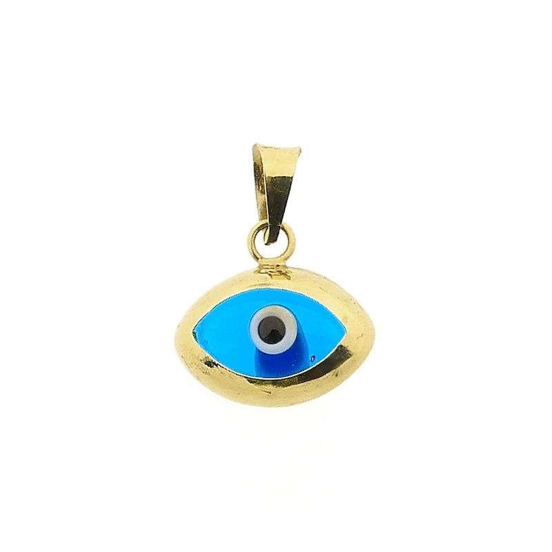Image 1 of Gold pendant with Nazar (Lucky Eye)
