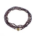 Image 3 of Glass bead necklace/sautoir with gold clasp