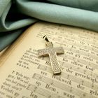 Image 2 of Gold cross with zirconia