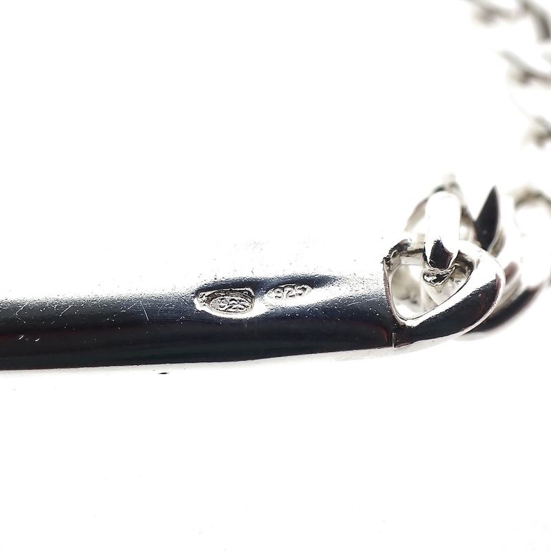 Image 3 of Silver gourmet link bracelet with engraving plate