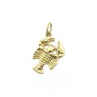 Image 5 of Gold zodiac sign pendant; Cancer
