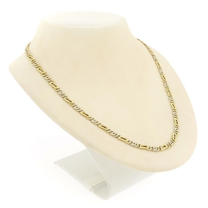 Image 3 of Two-tone gold fantasy link chain | 61.5 cm