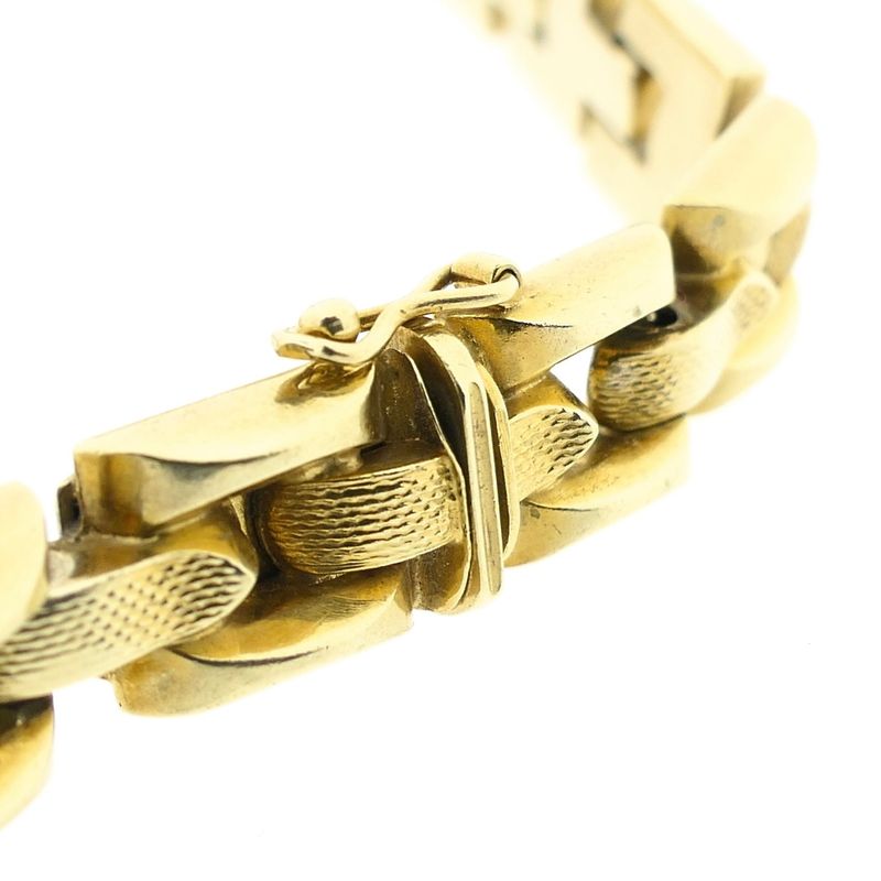 Image 4 of Gold Bismarck Link Bracelet
