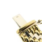 Image 6 of Vintage two-tone gold panther link bracelet