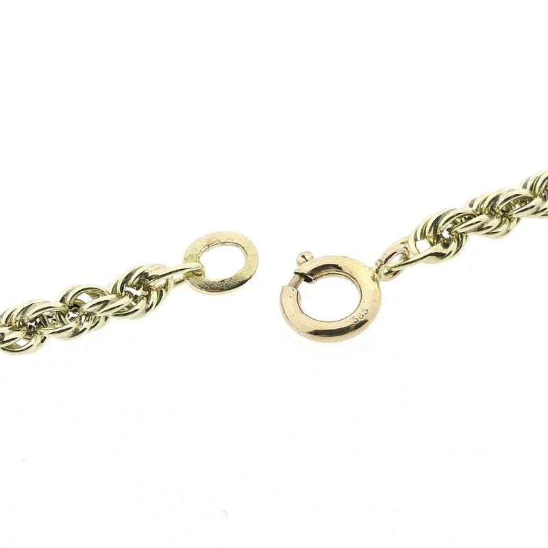Image 3 of Gold twisted link necklace