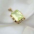 Image 4 of Gold pendant with synthetic gemstone