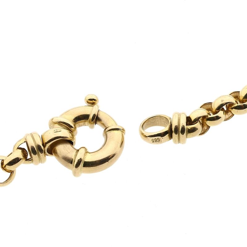 Image 6 of Gold Jasseron Necklace; 14 Karat; 46 cm