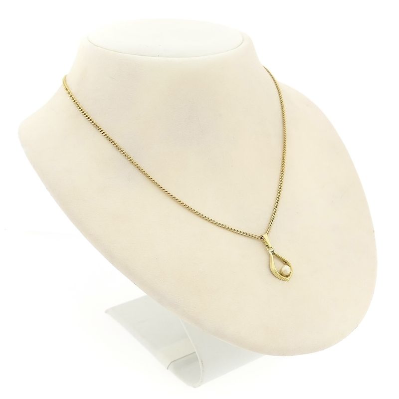 Image 4 of Gold pendant with pearl | Vintage