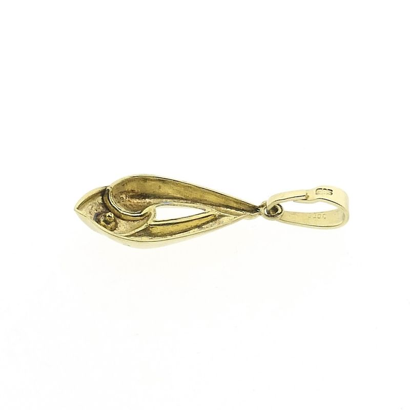 Image 5 of Gold subtle pendant with diamond | 0.005 ct.