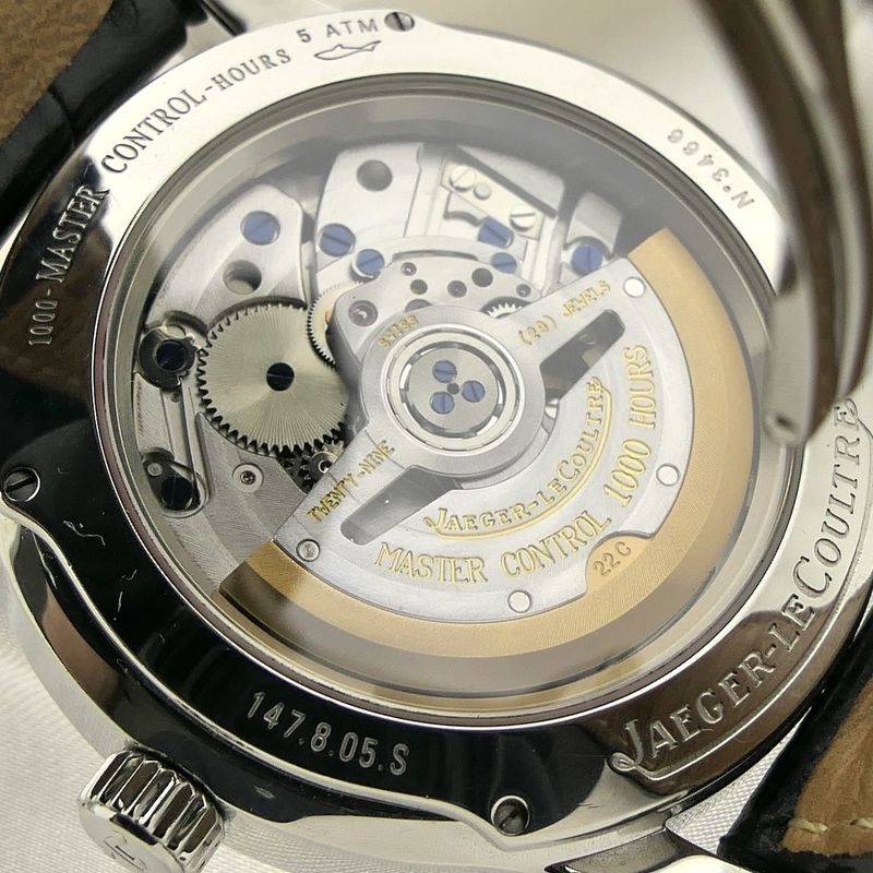 Image 8 of Jaeger-LeCoultre Master Control Hometime 147.8.05.S; Automatic men's watch