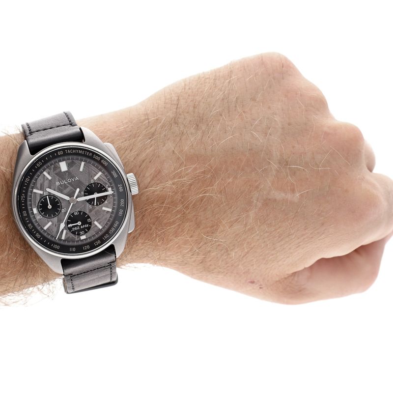 Image 16 of Bulova Lunar Pilot Meteorite Limited Edition 96A312; Chronograph men's watch