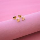Image 2 of Golden subtle stud earrings
