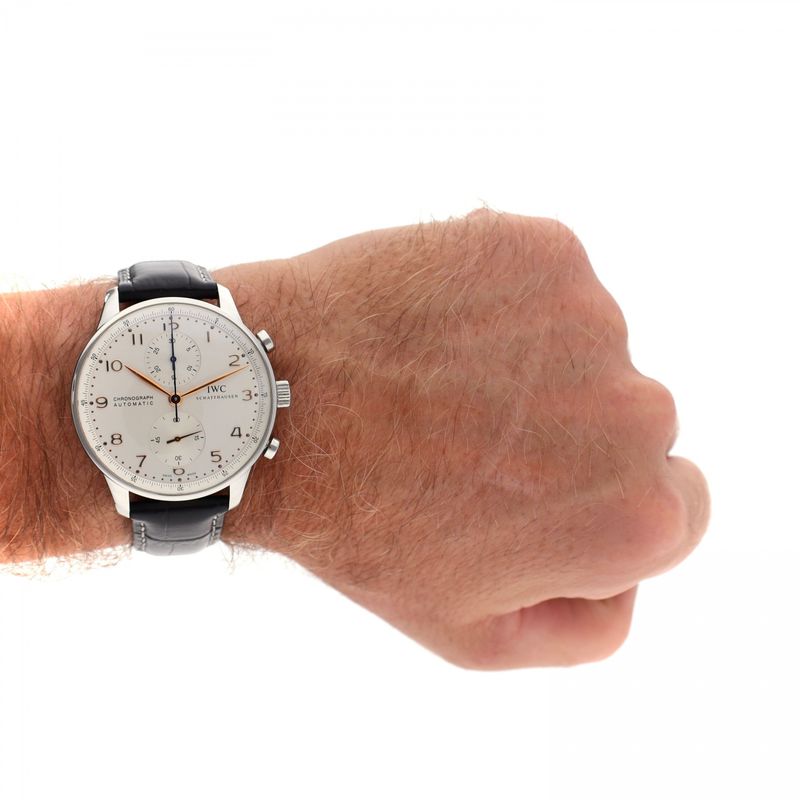 Image 14 of IWC Portuguese Chronograph 'Ivory' IW371445; Automatic Watch