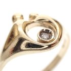 Image 4 of Gold mother-child ring with diamond | 0.03 ct.