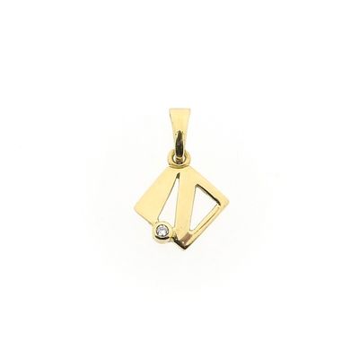 Image 1 of Gold pendant with zirconia