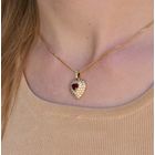 Image 9 of 18-karat gold pendant with ruby and diamond | approx. 0.72 ct.