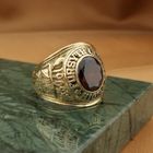 Image 8 of 10 crt. Forsyth County High School Class ring with garnet | Balfour