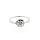 Image 3 of Vintage white gold solitaire ring with diamond | 0.07 ct.