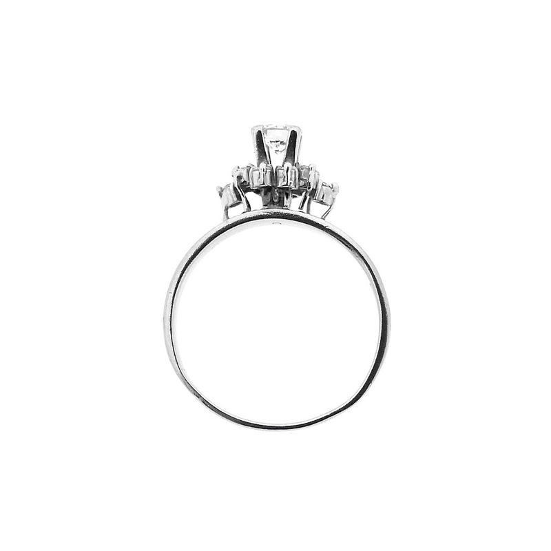 Image 7 of White gold entourage ring with diamond | 0.48 ct.