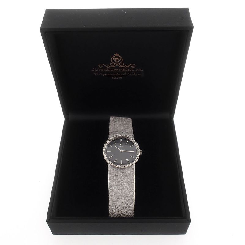 Image 19 of Omega Vintage 'Cocktail'; 18k white gold women's watch with diamonds