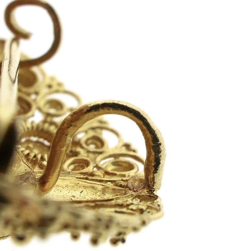 Image 6 of 22 carat gold oriental pendant/brooch with ruby