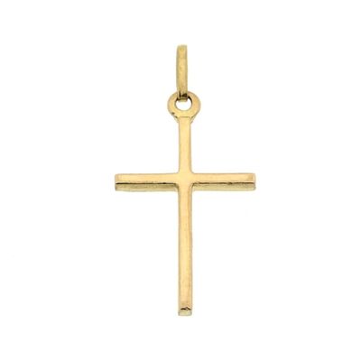 8 kt. Pendant with a subtle cross Image 1 of 8 kt. Pendant with a subtle cross