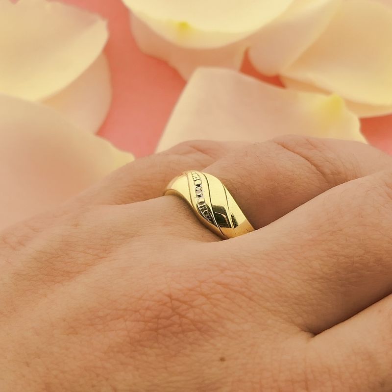 Image 4 of Gold ring with diamond | 0.005 ct.